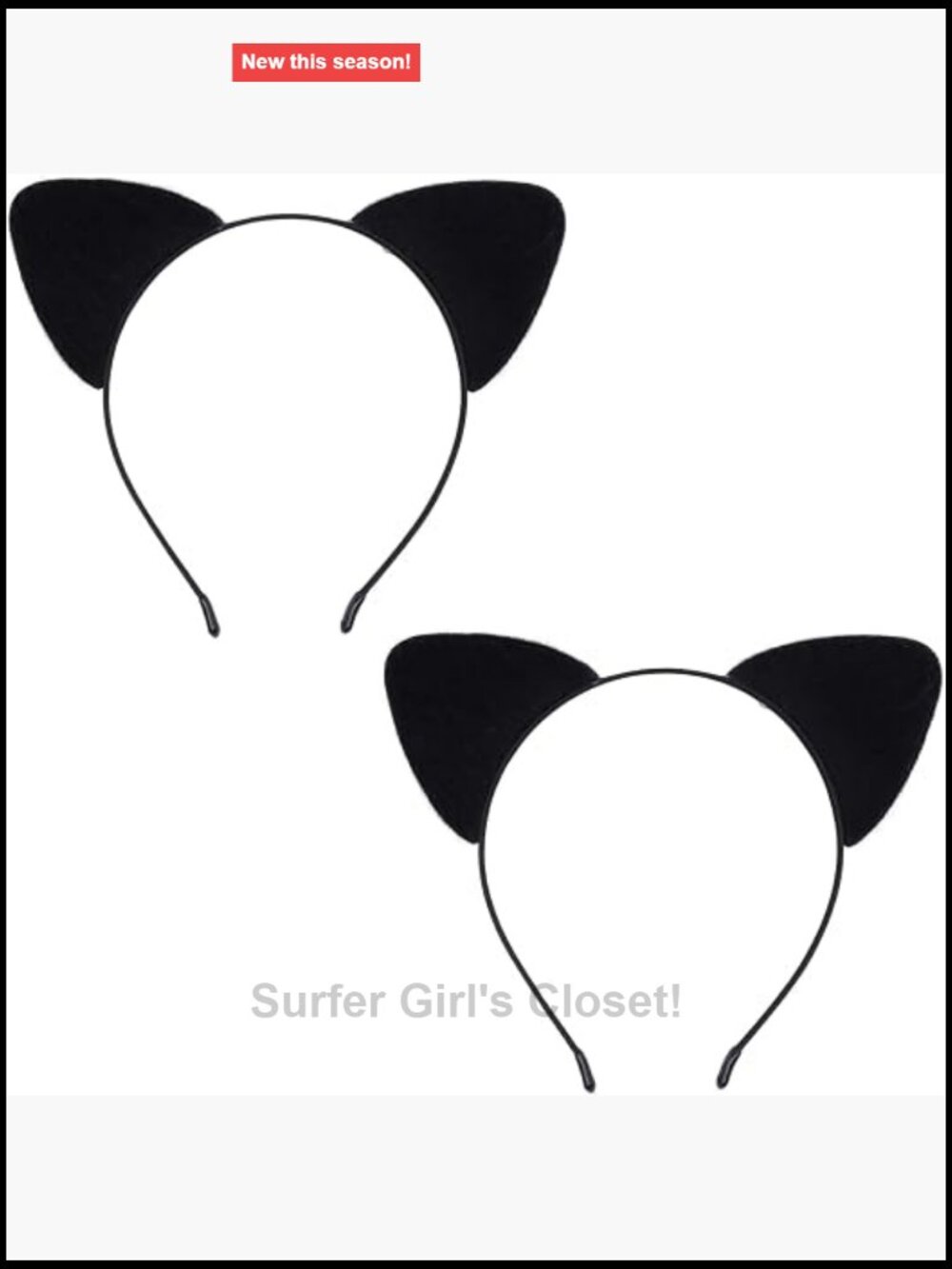 2 Pack Fluffy Cat Ears Headband for Adults, Leopard Print Cosplay Halloween